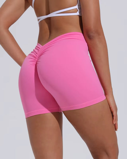 DIAS FIT JOY V-Back Shorts High Waisted Hip Lifting Yoga Shorts Women'S Nylon Tight Fitting Shorts Training Sports Fitness Pants