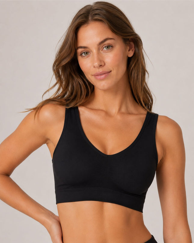 Comfort Seamless Bra - Svart
