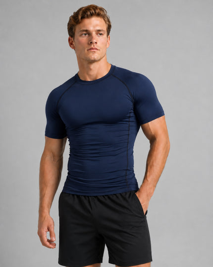 Prime Compression Shirt - Navy