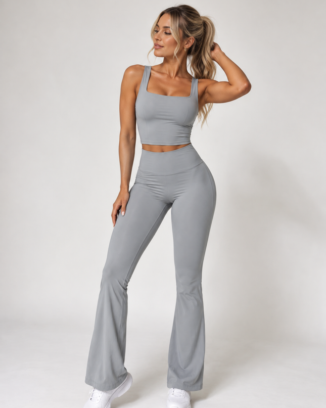 Flare Leggings - Grå