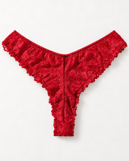 Scarlet Lace Set – Rött nattlinne i spets