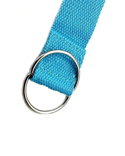1.8Mx3.8Cm Adjustable D-Ring Buckle Yoga Strap Gives Flexibility for Yoga Stretching Durable Cotton Exercise Straps