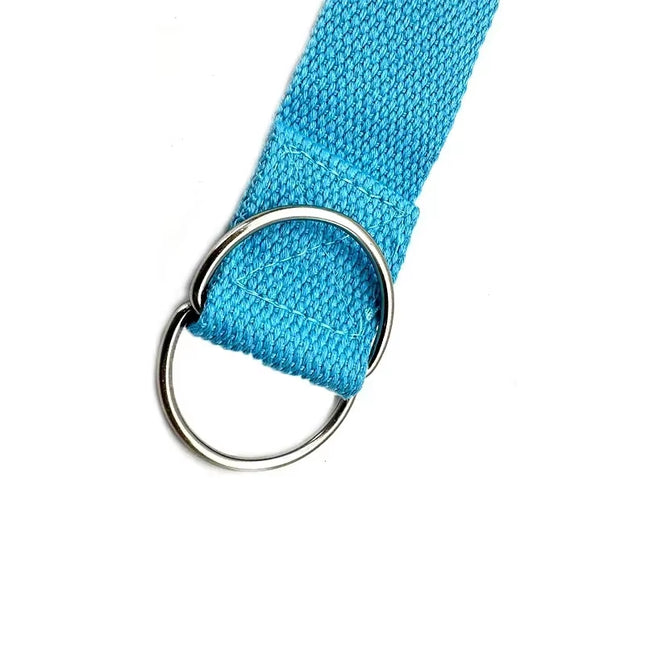 1.8Mx3.8Cm Adjustable D-Ring Buckle Yoga Strap Gives Flexibility for Yoga Stretching Durable Cotton Exercise Straps