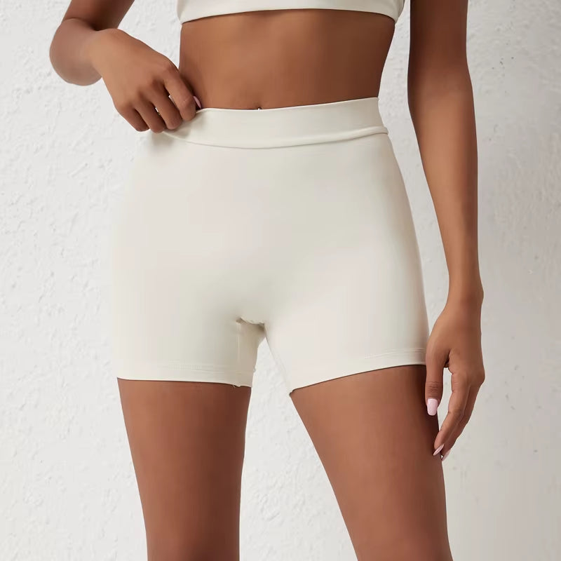 DIAS FIT JOY V-Back Shorts High Waisted Hip Lifting Yoga Shorts Women'S Nylon Tight Fitting Shorts Training Sports Fitness Pants