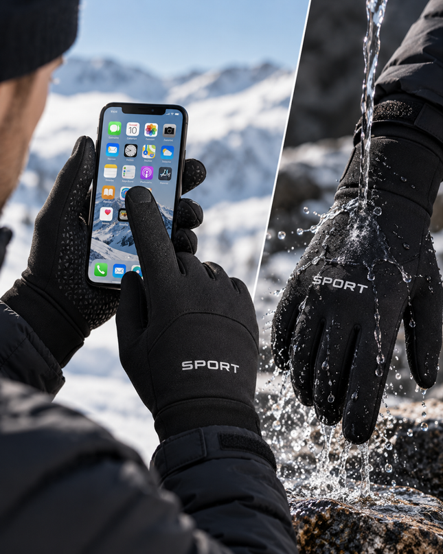 Vinterhandskar med Touchscreen – Varma & vattenavvisande