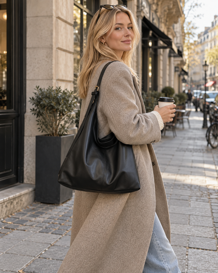 Everyday Tote Bag – Stor axelväska - Svart