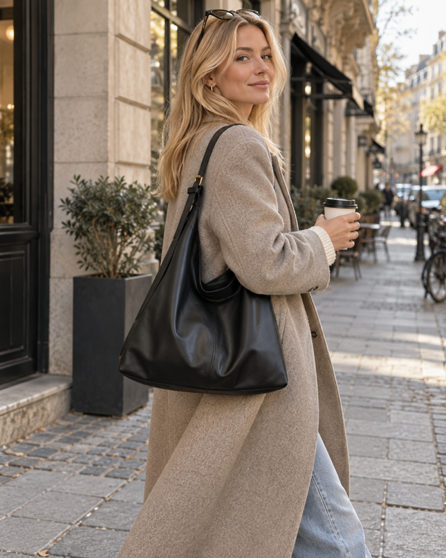 Everyday Tote Bag – Stor axelväska - Svart