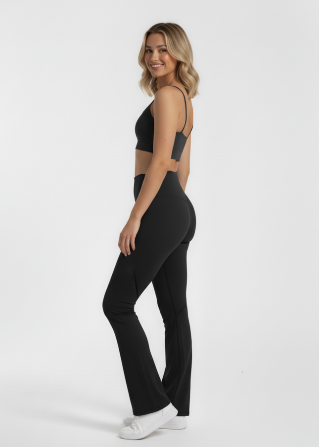 Elevate Flare Leggings - Musta
