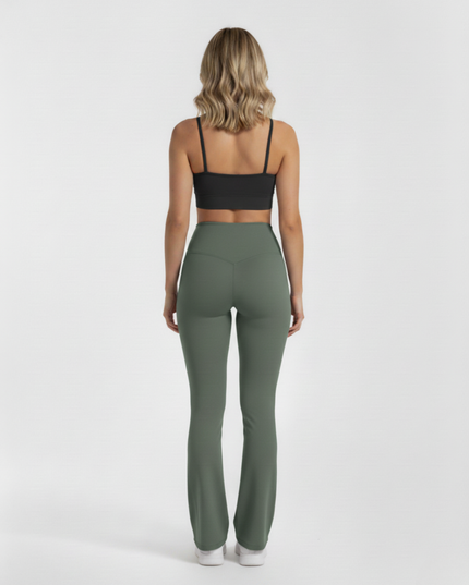 Elevate Flare Leggings - Green 