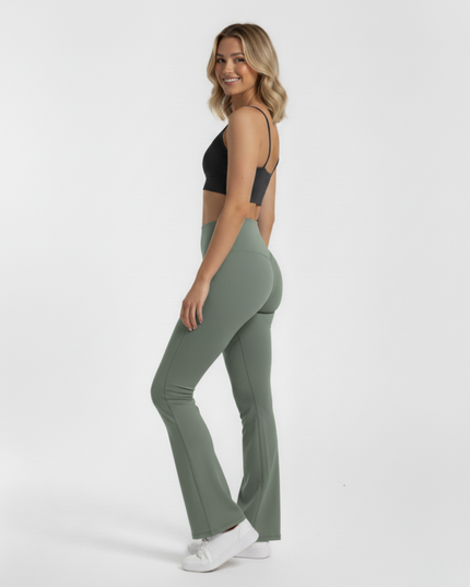 Elevate Flare Leggings - Green 