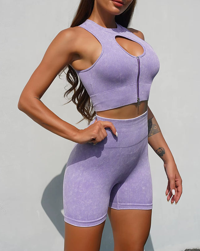 2023 Seamless Yoga Set Fitness Women Activewear Crop Bra with Shorts Pants Gym Fitness Sets Butt Lift Sports Set Woman