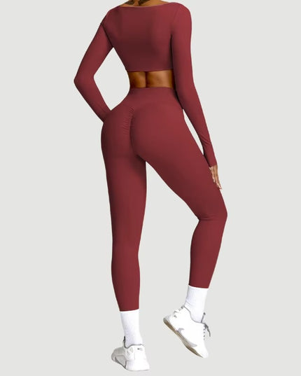 Core Yoga Set - Tights - Röd