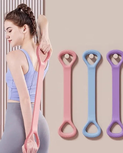 8-Shaped Fitness Resistance Band Sports Workout Elastic Band Home Fitness Rubber Pull Rope Yoga Training Exercise Gym Equipment