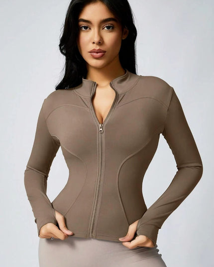 Aeris Zip Jacket - Beige