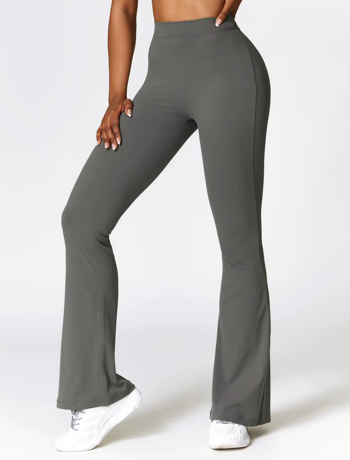 Flare Leggings - Grå