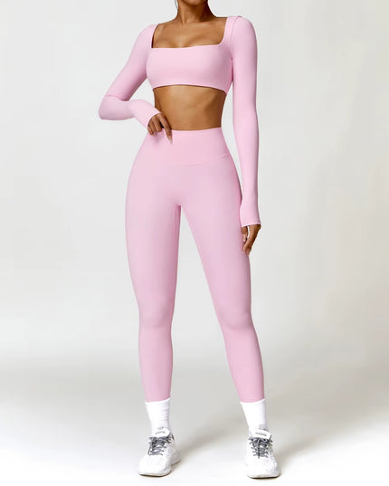 Core Yoga Set - Tights - Rosa