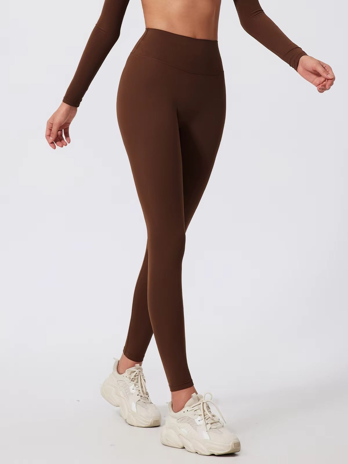 Core High Waist Leggings - Coffee