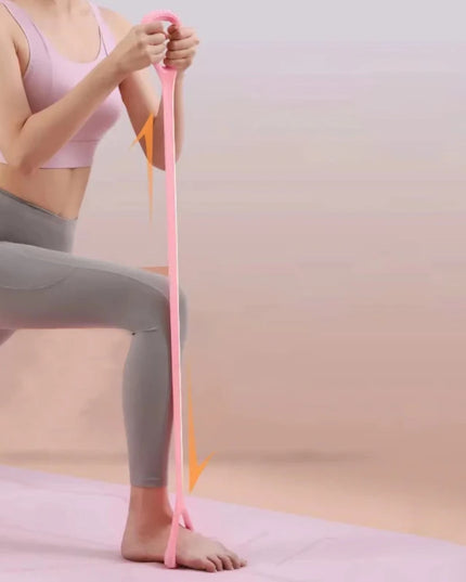 8-Shaped Fitness Resistance Band Sports Workout Elastic Band Home Fitness Rubber Pull Rope Yoga Training Exercise Gym Equipment