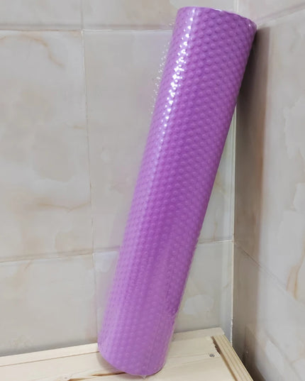 Yoga Roller round Enhanced Home Workouts EVA Foam Cylinder Hexagonal Roller for Pilates Exercise Diameter 9.5Cm Length 45Cm