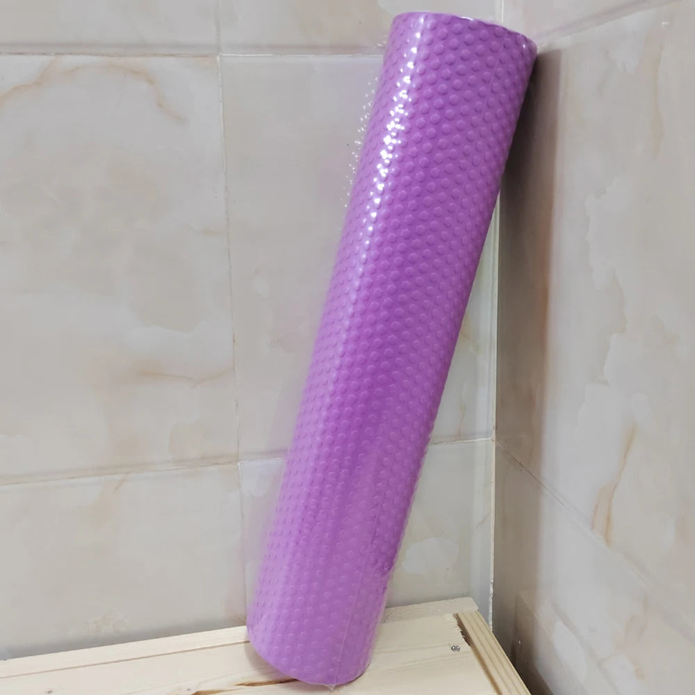Yoga Roller round Enhanced Home Workouts EVA Foam Cylinder Hexagonal Roller for Pilates Exercise Diameter 9.5Cm Length 45Cm