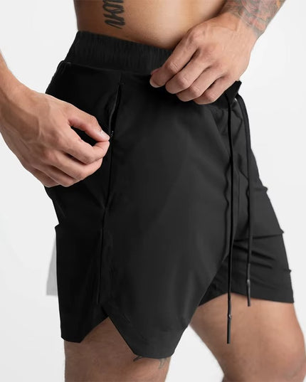 Echelon-shortsit - Mustat miesten treenishortsit