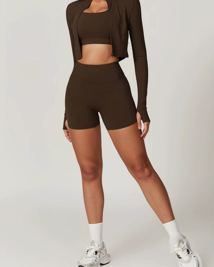 Elevate Set - Shorts - Brown