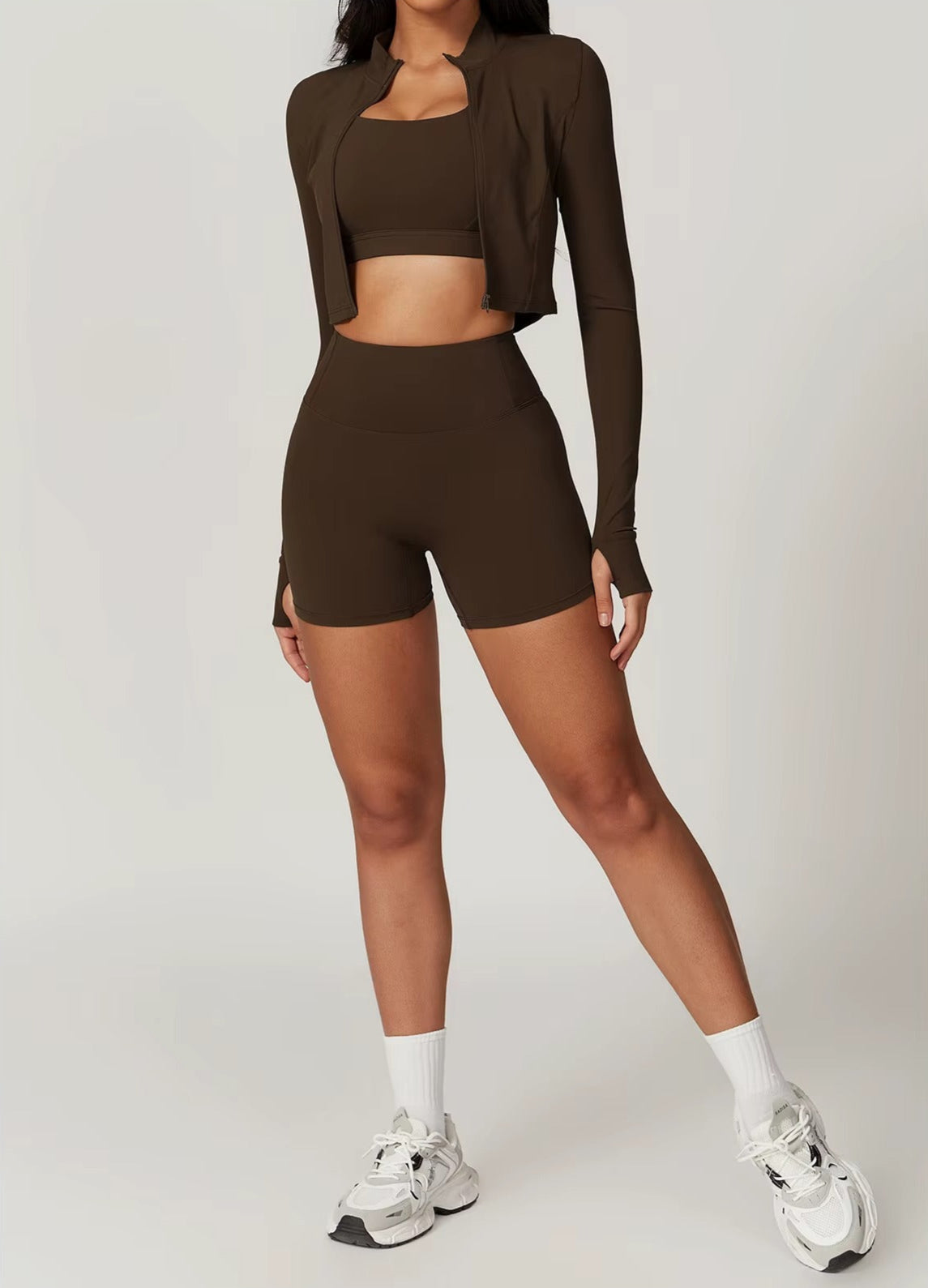 Elevate Set - Shorts - Coffee