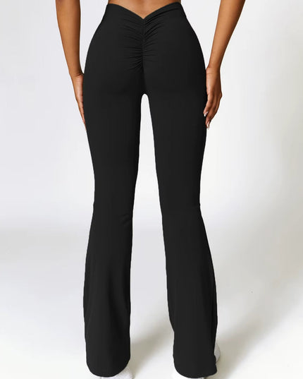 Flare Leggings - Musta