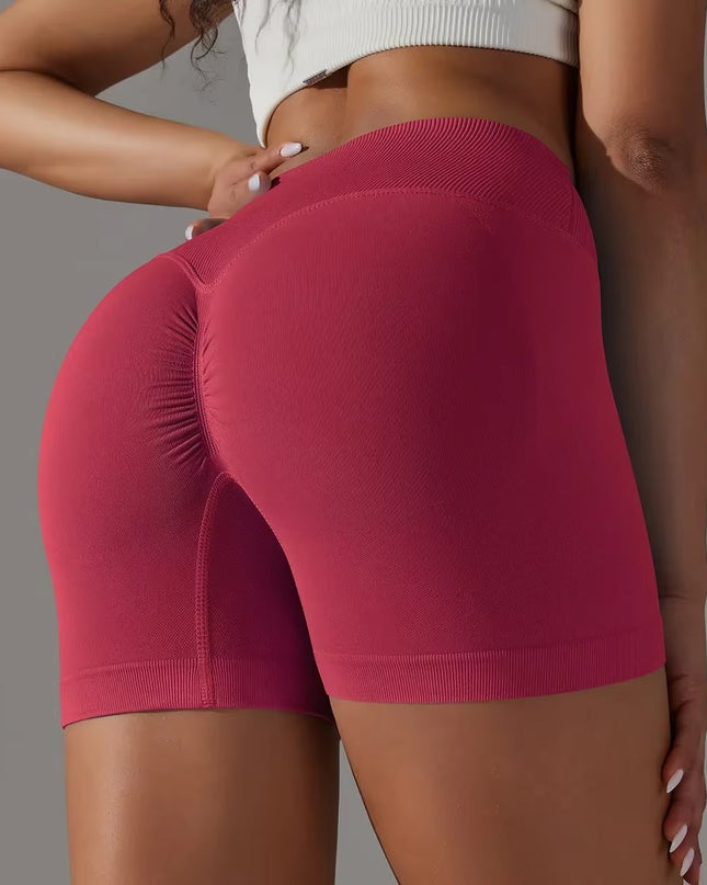 Lana Sculpt Seamless Shorts - Cherry Red