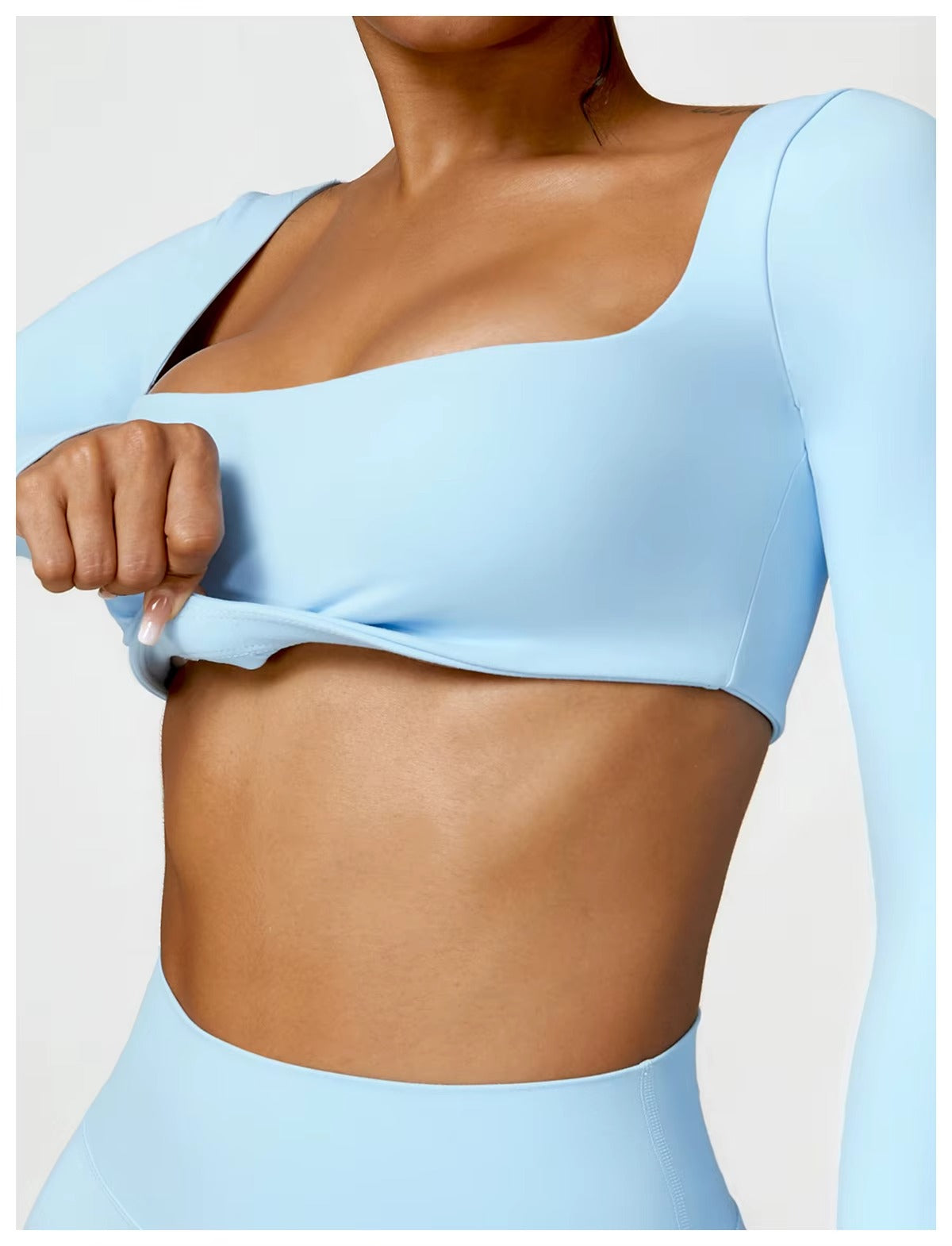 Dynamic Yoga Set - Shorts - Baby Blue