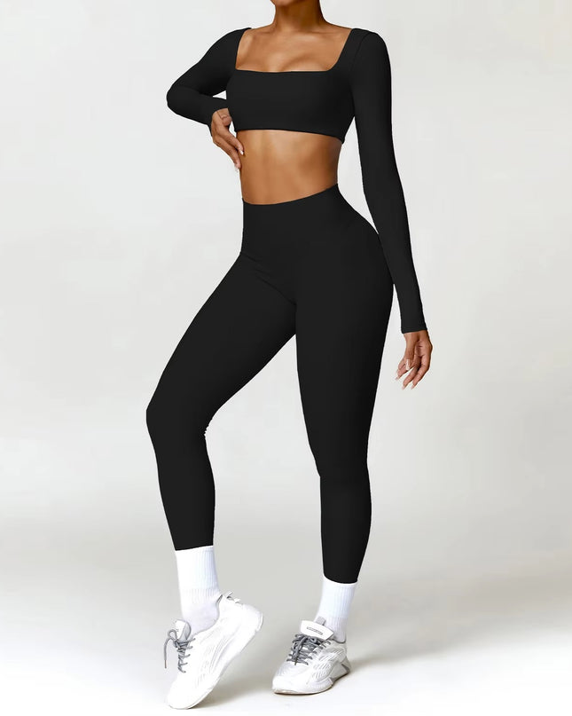 Core Yoga Set - Tights - Svart