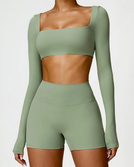 Dynamic Yoga Set - Shorts - Baby Blue