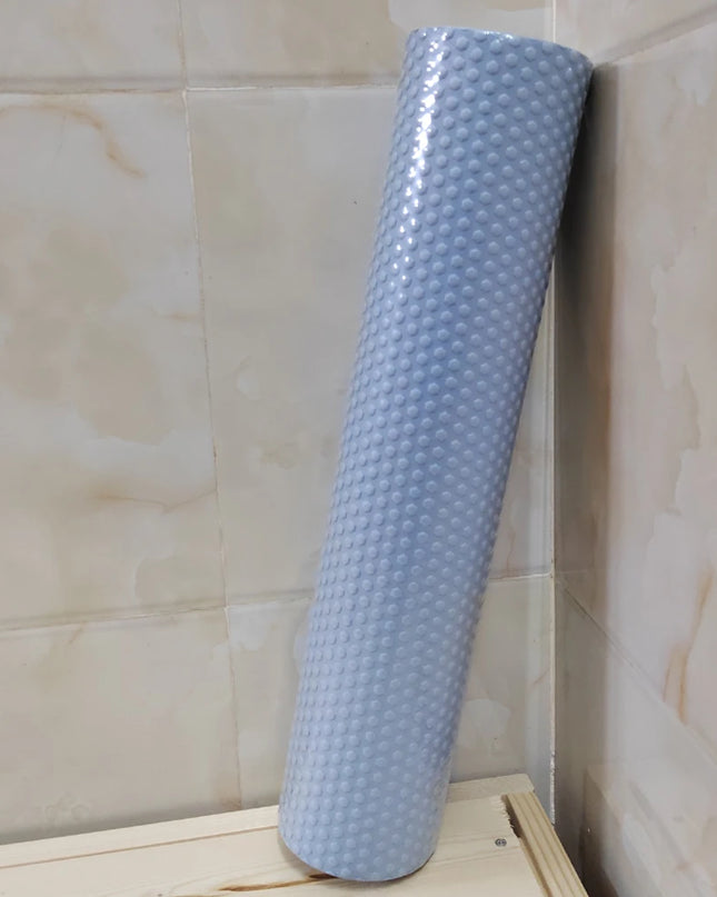 Yoga Roller round Enhanced Home Workouts EVA Foam Cylinder Hexagonal Roller for Pilates Exercise Diameter 9.5Cm Length 45Cm