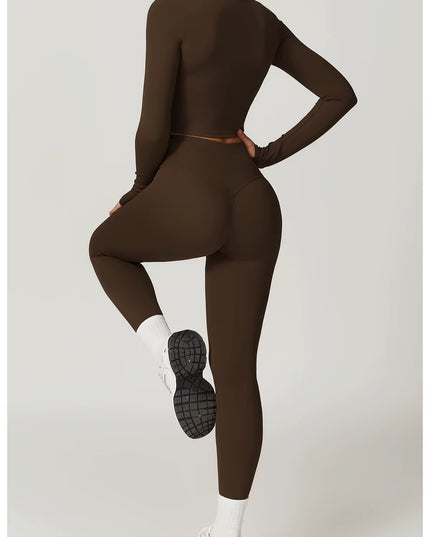 Elevate Set - Legginsit - Coffee