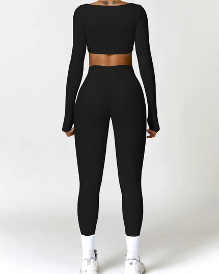 Core Yoga Set - Tights - Svart