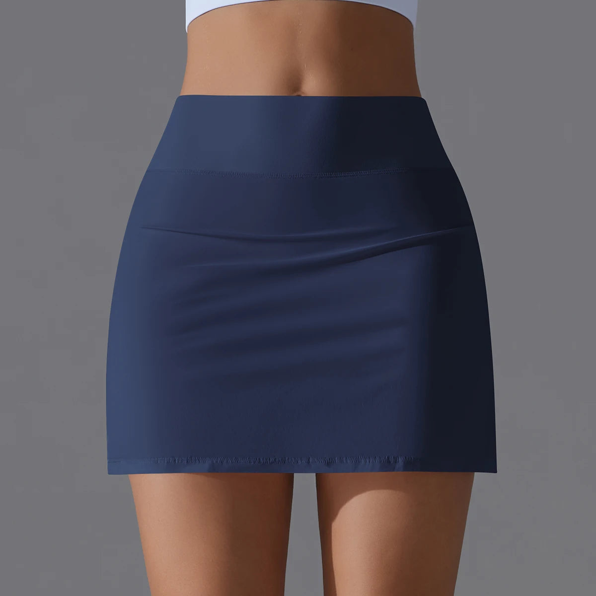 Yoga Skirt Badminton Tennis Skirt High Waist Breathable Sweat Skirt Quick Dry Elasticity Double Layer Yoga Skirt inside Legging