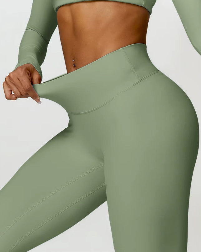 Core Yoga Set - Tights - Grön