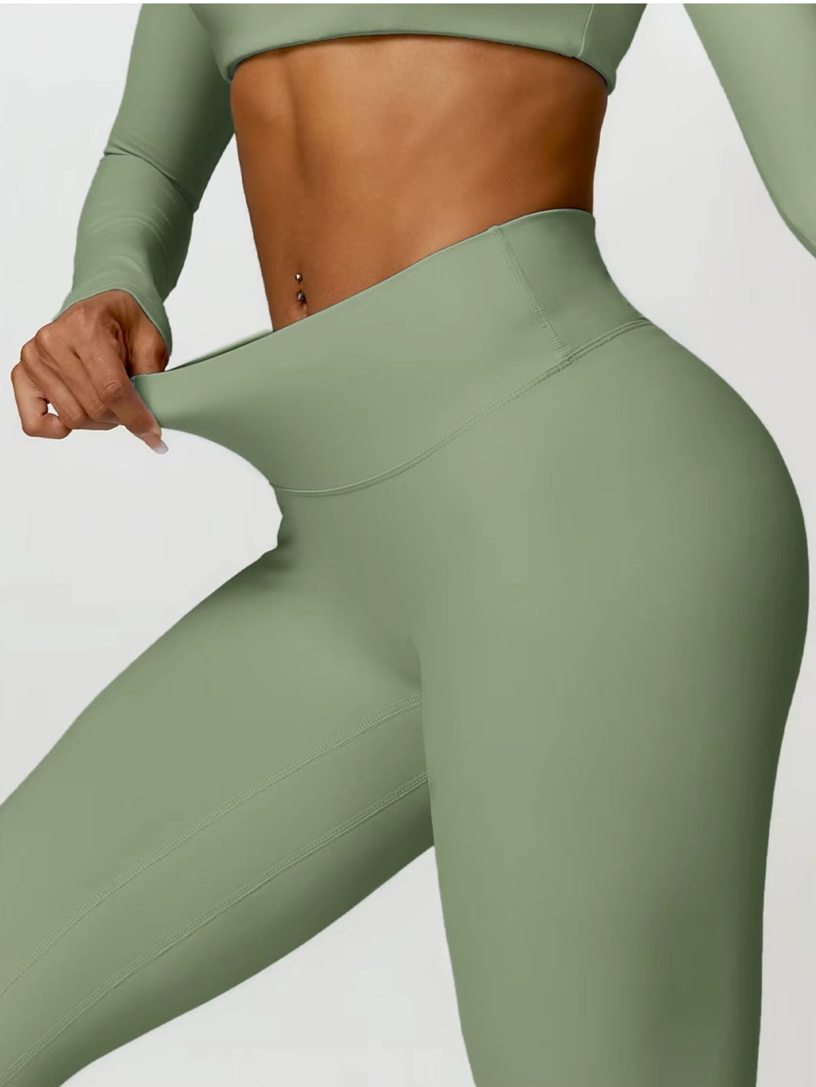 Core Yoga Set - Tights - Grön