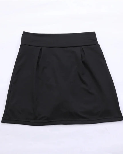 Summer Women Sprints Tennis Dance Fitness Short Skirts Quick Drying Solid Female Lining High Waist Mini Skirts Shorts DF4987