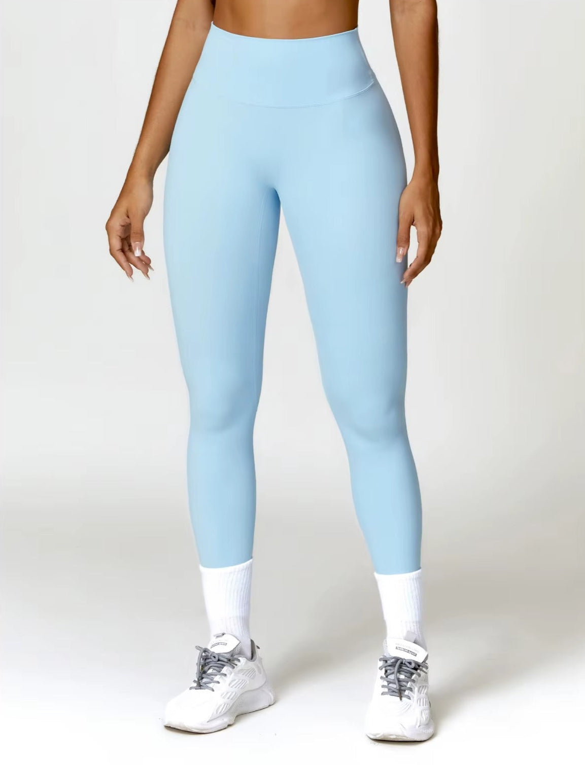 Core High Waist Leggings - Baby Blue