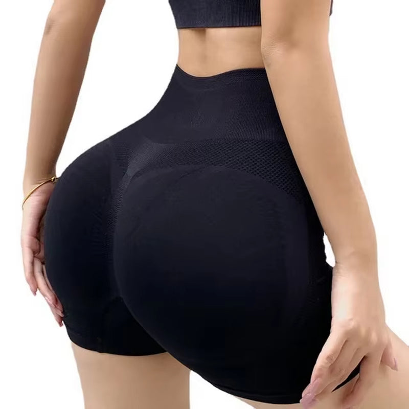 Women Yoga Shorts High Waist Workout Shorts Fitness Yoga Biker Shorts Woman Yoga Short Pants Gym Push up Sporty Women'S Clothing
