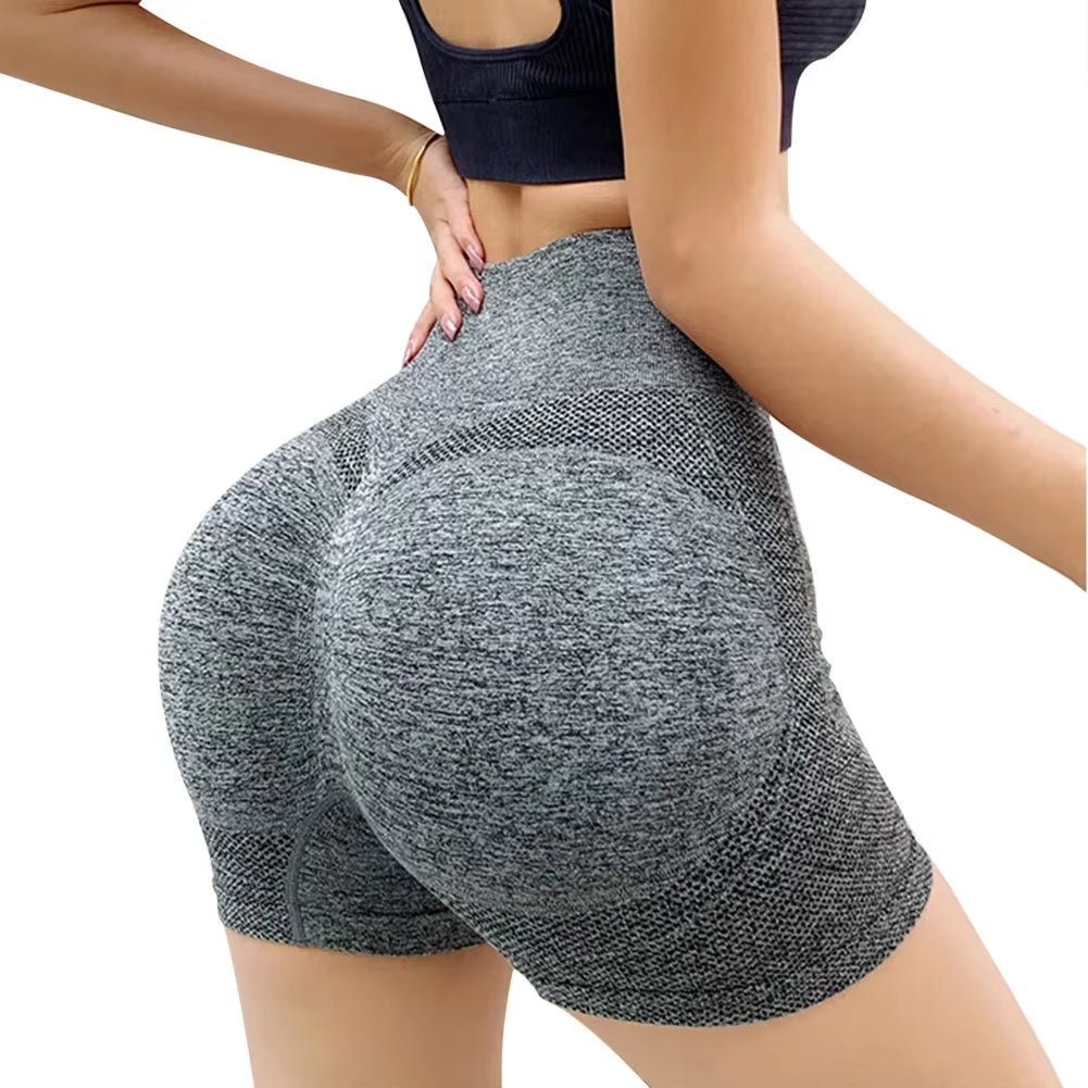 Women Yoga Shorts High Waist Workout Shorts Fitness Yoga Biker Shorts Woman Yoga Short Pants Gym Push up Sporty Women'S Clothing