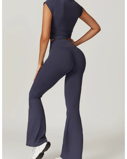 GlowFit Crop Top -setti - Navy