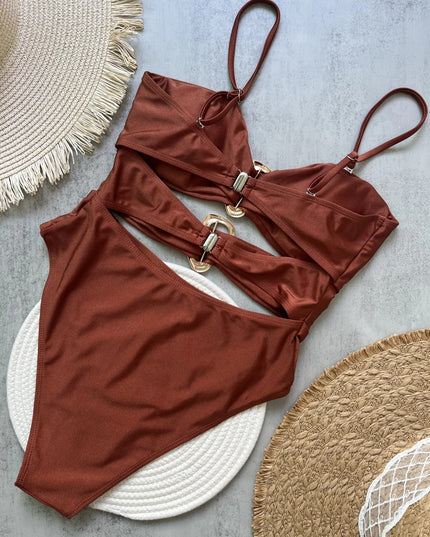 Beach Statement - Brun baddräkt