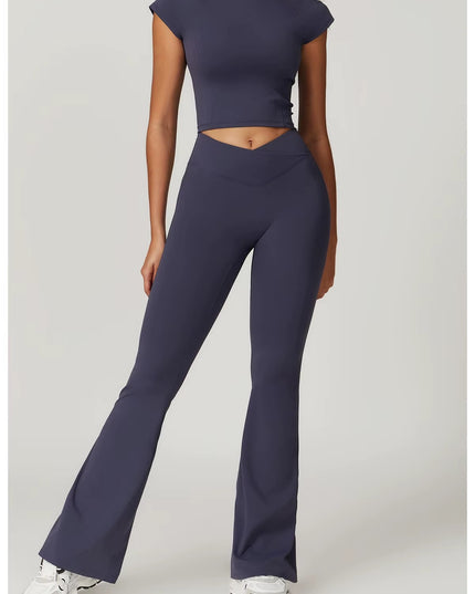 GlowFit Crop Top -setti - Navy