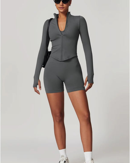 Core Zip Performance Träningsjacka - Grå