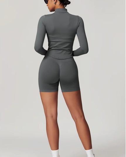 Core Zip Performance Träningsjacka - Grå