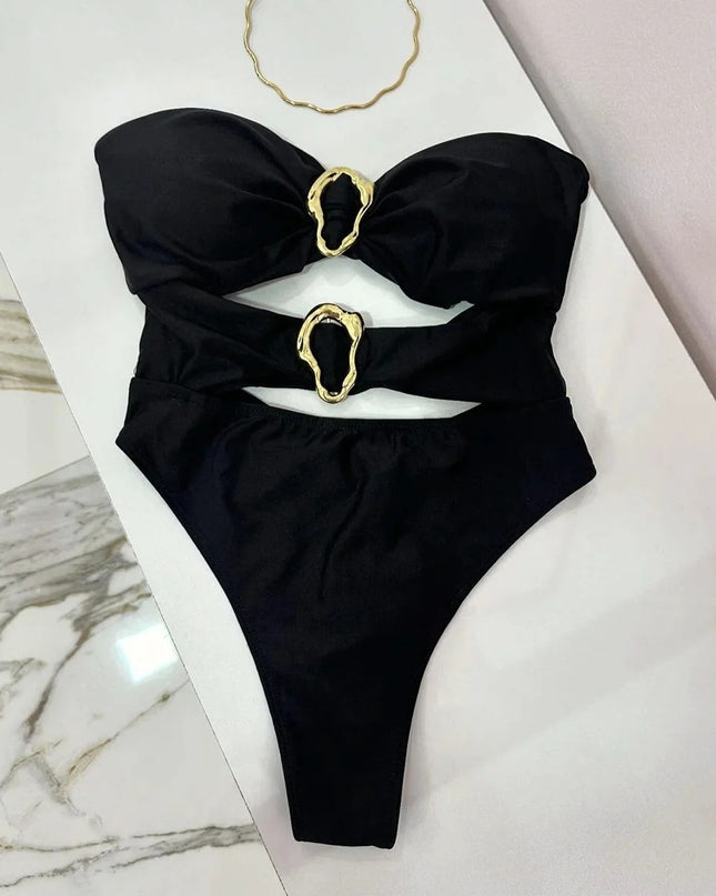 Beach Statement - Svart baddräkt