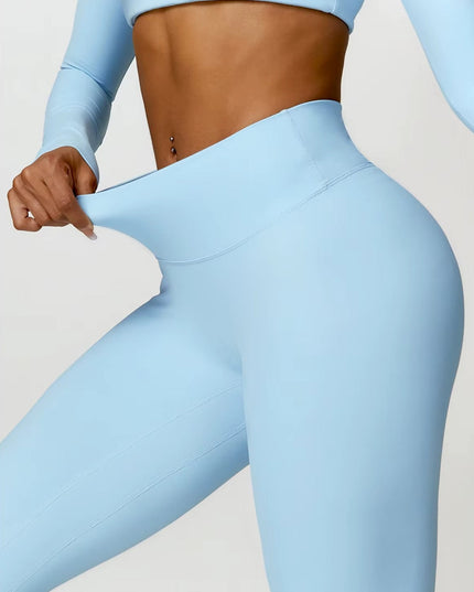 Core High Waist Leggings - Baby Blue