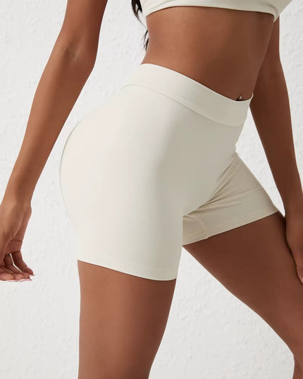 Essence V-Back Shorts - Ivory White 